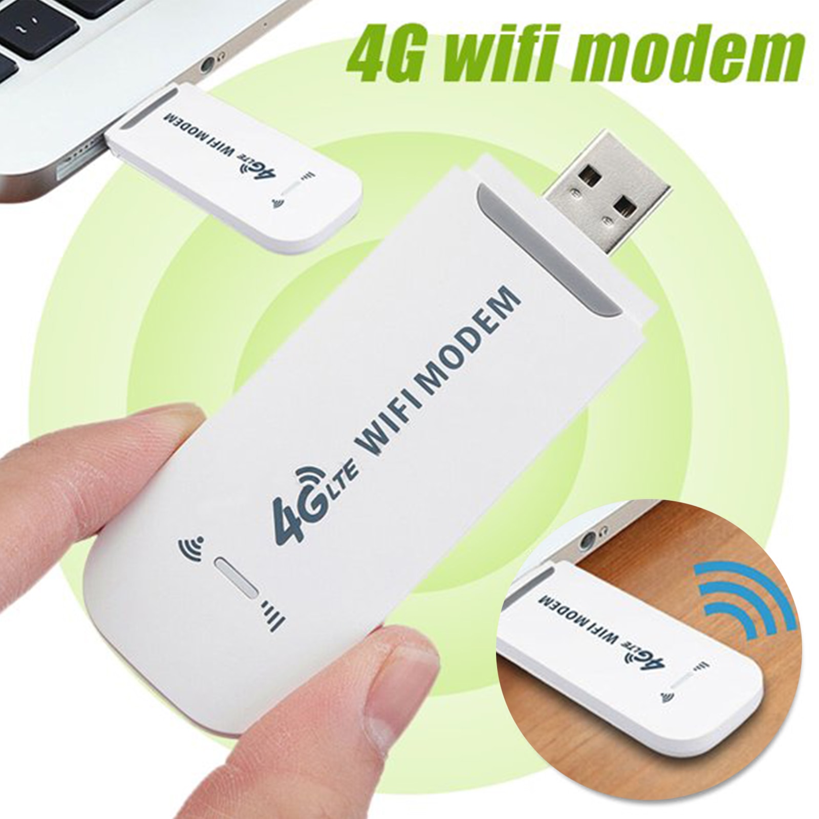 Generic Clé USB Modem Wifi LTE 4G/3G Avec Partage Wifi - 150Mbps - Blanc -  Prix pas cher