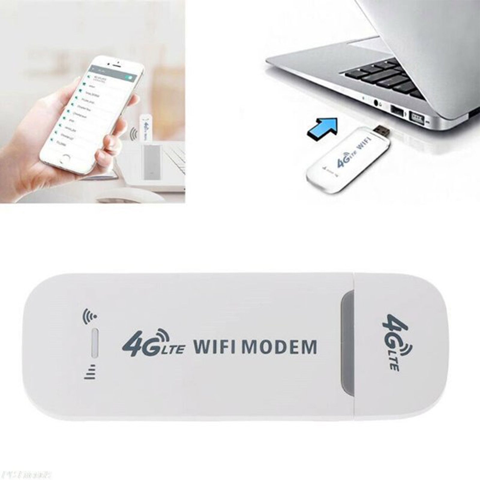 Generic Clé USB Modem Wifi LTE 4G/3G Avec Partage Wifi - 150Mbps - Blanc -  Prix pas cher