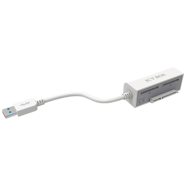 Adaptor 2.5" SATA to USB 3.0, 2x SD slot SD-Card, ICY BOX, Raidsonic, card reader, IB-AC603CR-U3