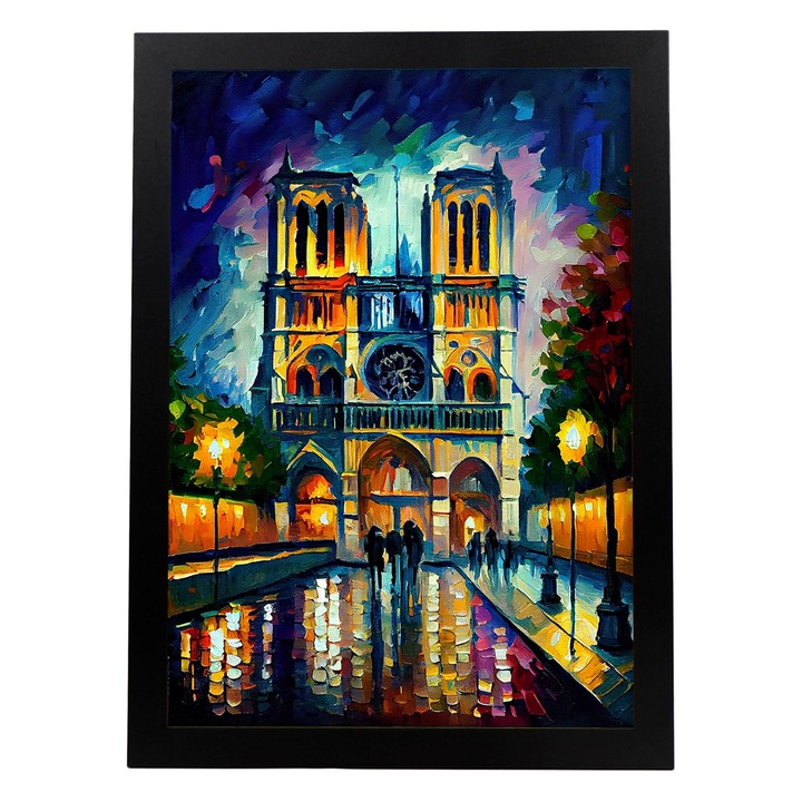 Poster Cathedral of Notre Dame Paris 101800-1-A4-SM