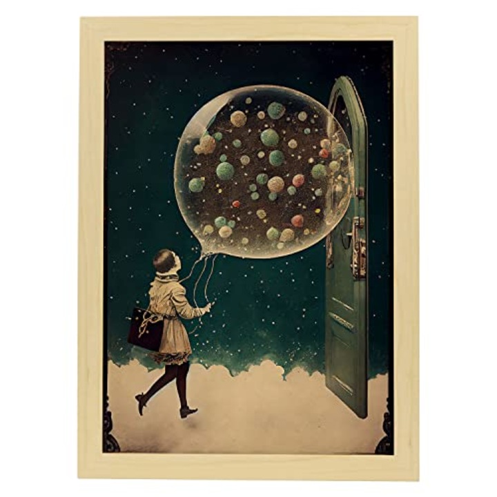 Poster Glob transparent in stil suprarealism cinematografic. 101835-1-A4-CM-LW