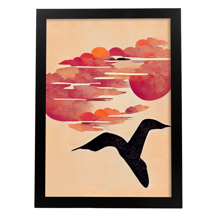 Tablou, Nacnic, Sky, A4, Negru, 100043-1-A4-CM-BLACK