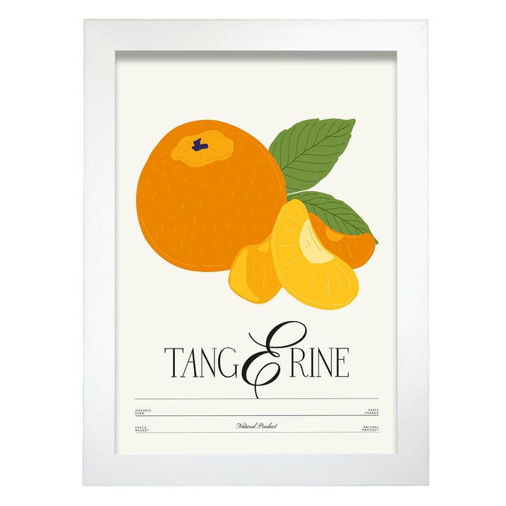 Tablou, Nacnic, Model portocala, Cu rama, A3