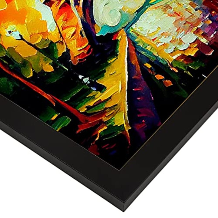 Poster decorativ, Nacnic, Rame negre, A4