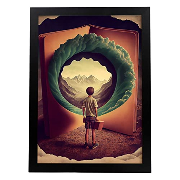 Imaginatie poster Nacnic, A3, Negru