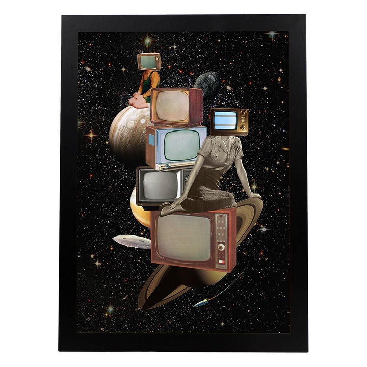 Tablou decorativ, Dreptunghiular, Suprarealist, Multicolor