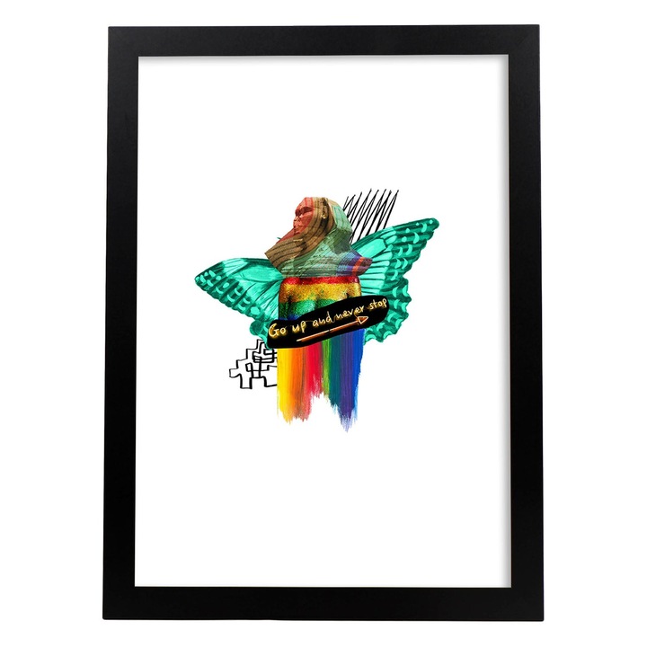 Tablou decorativ, Dreptunghiular, Cu ilustratie, Multicolor