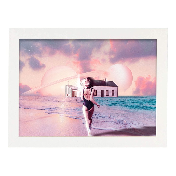 Tablou decorativ, Dreptunghiular, Cu ilustratie, Multicolor