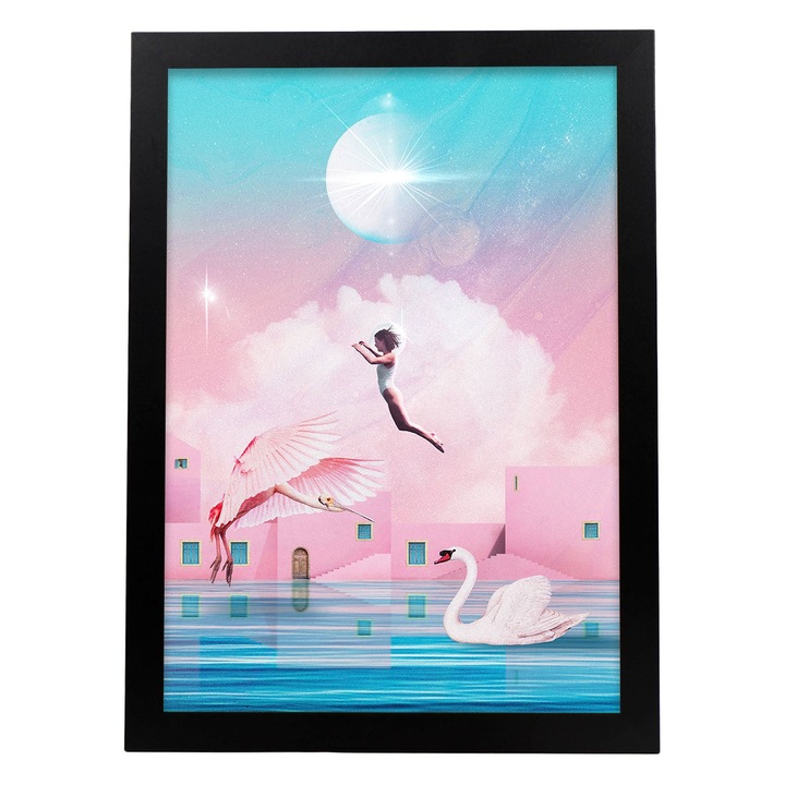 Tablou decorativ, Dreptunghiular, Suprarealist, Multicolor