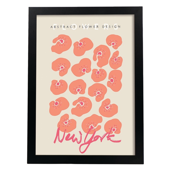 Tablou decorativ, Dreptunghiular, Cu flori, Multicolor