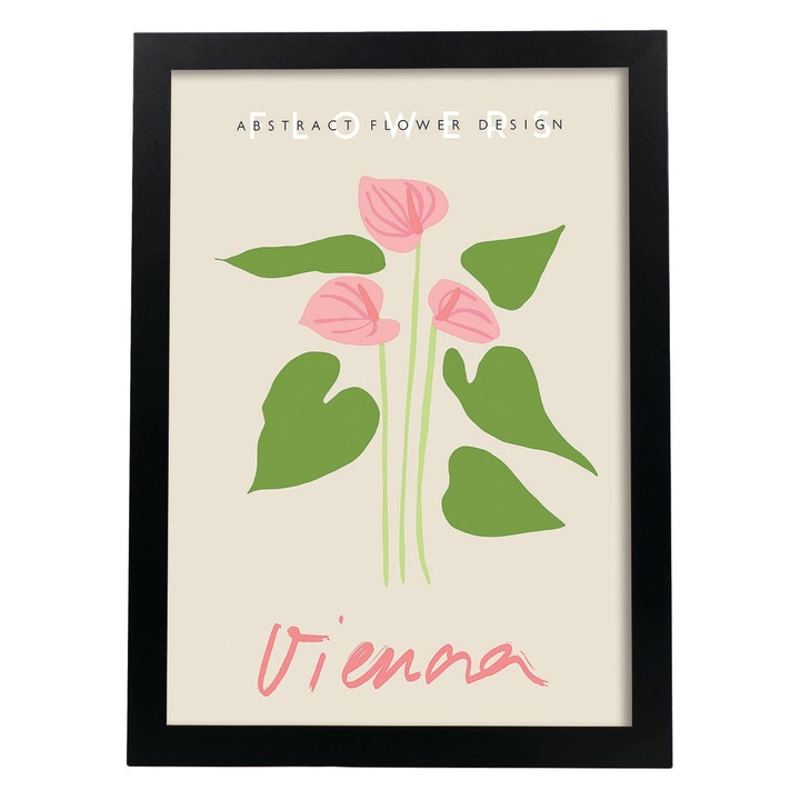 Tablou decorativ, Dreptunghiular, Cu flori, Multicolor