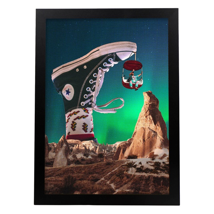 Tablou decorativ, Dreptunghiular, Cu ilustratie, Multicolor