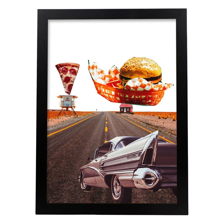 Tablou decorativ, Dreptunghiular, Cu ilustratie, Multicolor