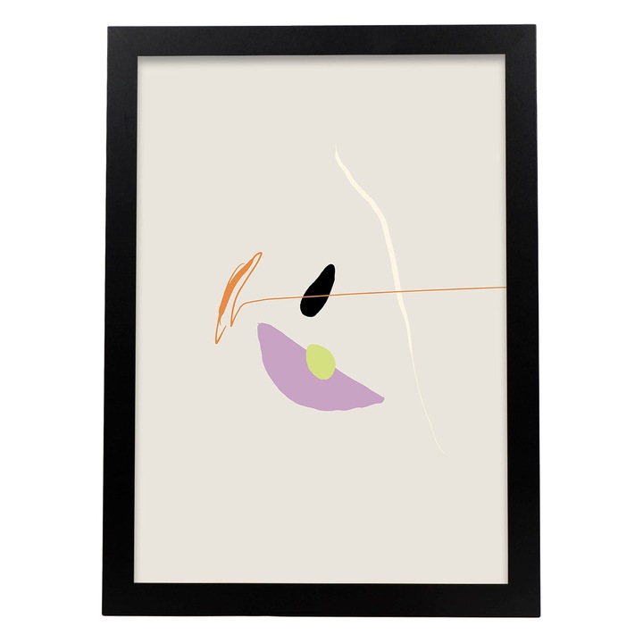 Tablou decorativ, Dreptunghiular, Suprarealist, Bej