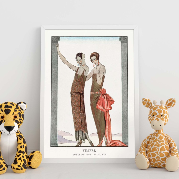 Tablou Vintage, Model 065 by George Barbier, Nacnic, A4 13231-1-A4-SM