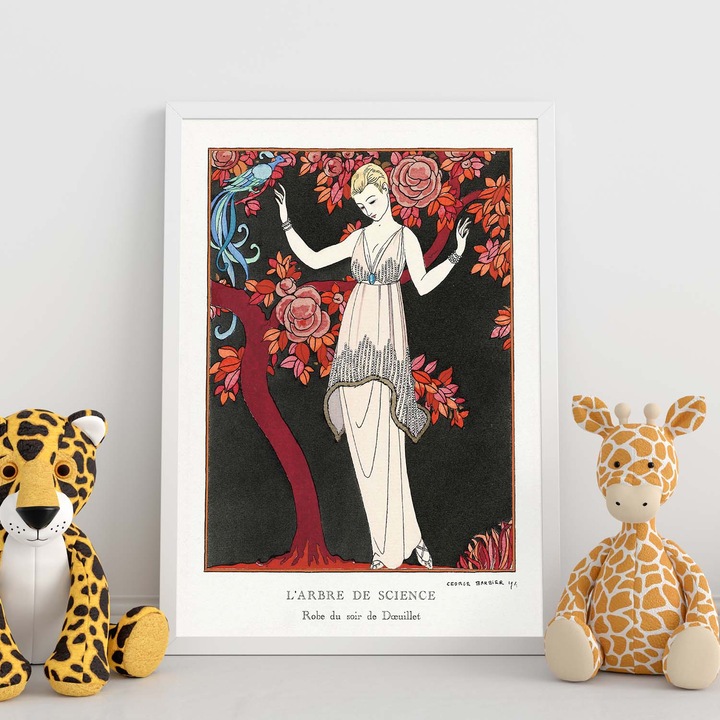 Tablou Vintage Model 018 by George Barbier. Nacnic, A4 13184-1-A4-SM