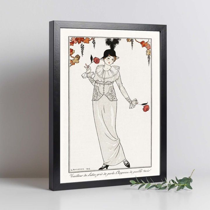 Vintage Print Model 026. Afise cu ilustratii Art Deco ale lui George Barbier., 13192-1-A4-SM