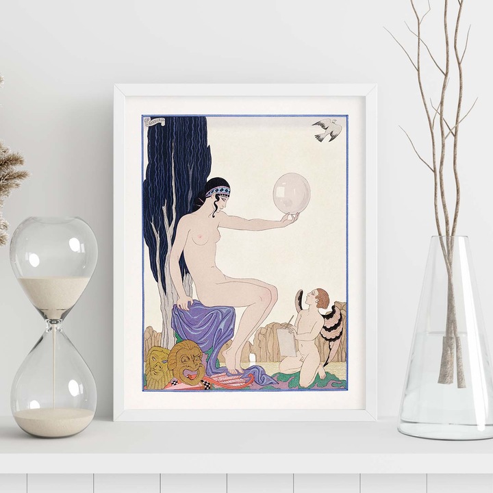 Tablou, Nacnic, Vintage Print Model 038 cu ilustratii Art Deco ale lui George Barbier, 13204-1-A4-SM