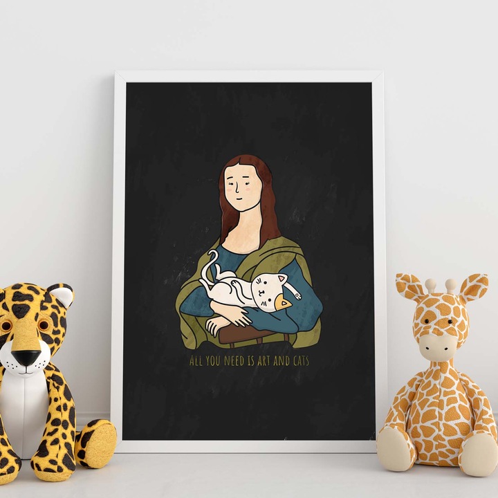 Tablou, Nacnic, Arta Si Lampa De Pisici, 29.7x21cm, fara rama, hartie 250g