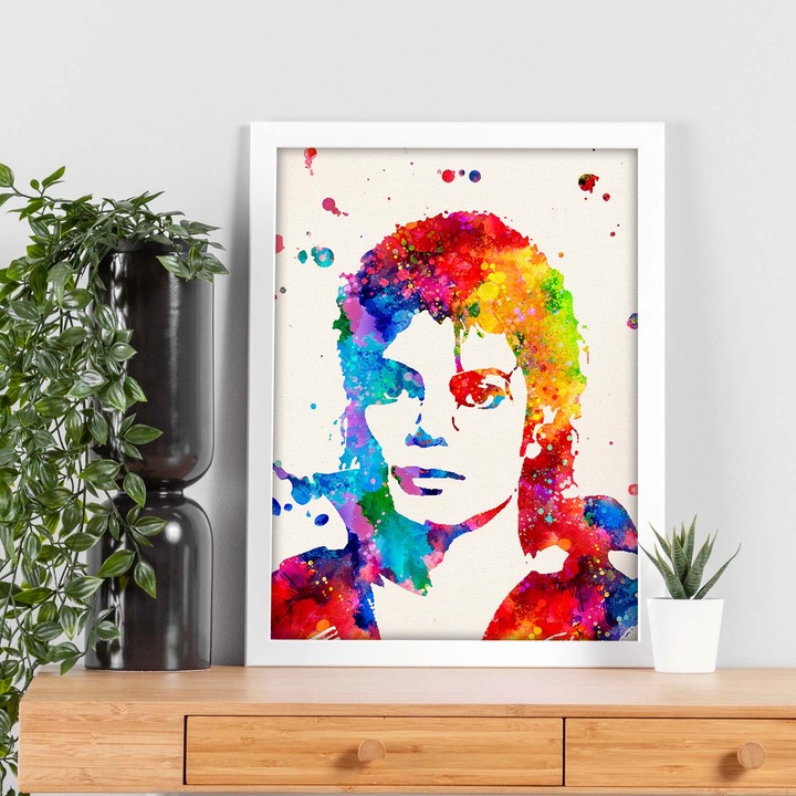 Afisul Imaginii Michael Jackson. Afise Cu Design Duelel De Actori Faimosi, Muzicale Fara Cadru A4