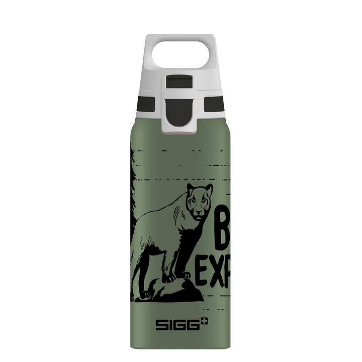 Детска бутилка за вода, Sigg, Алуминий, 0.6л, Зелена