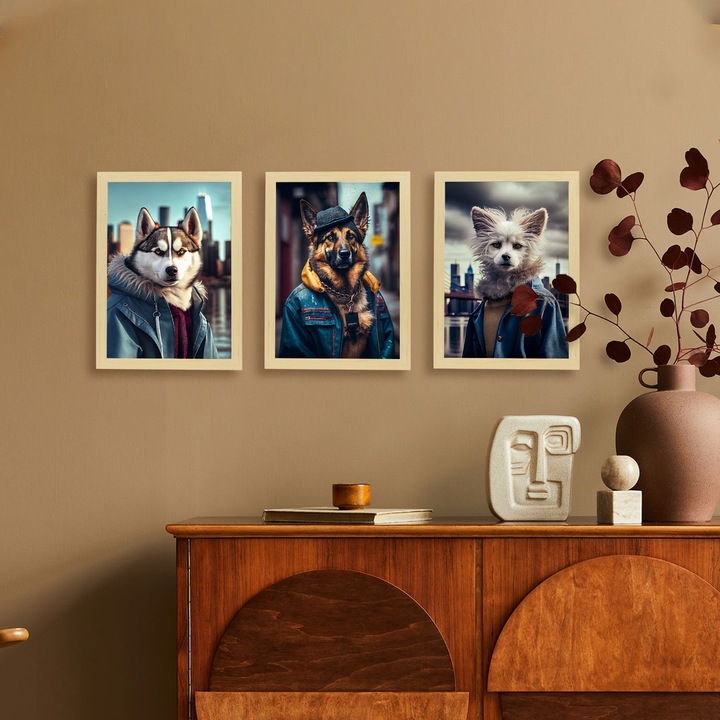 Set 3 postere Sheltered, Nacnic, A3., 100822-3-A3-SM