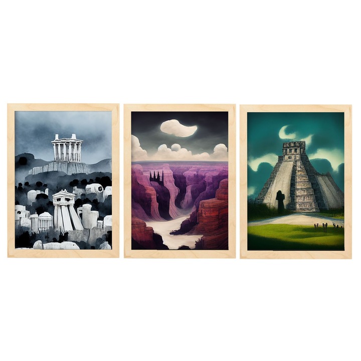 Set Nacnic de 3 postere , A4., 100835-3-A4-SM