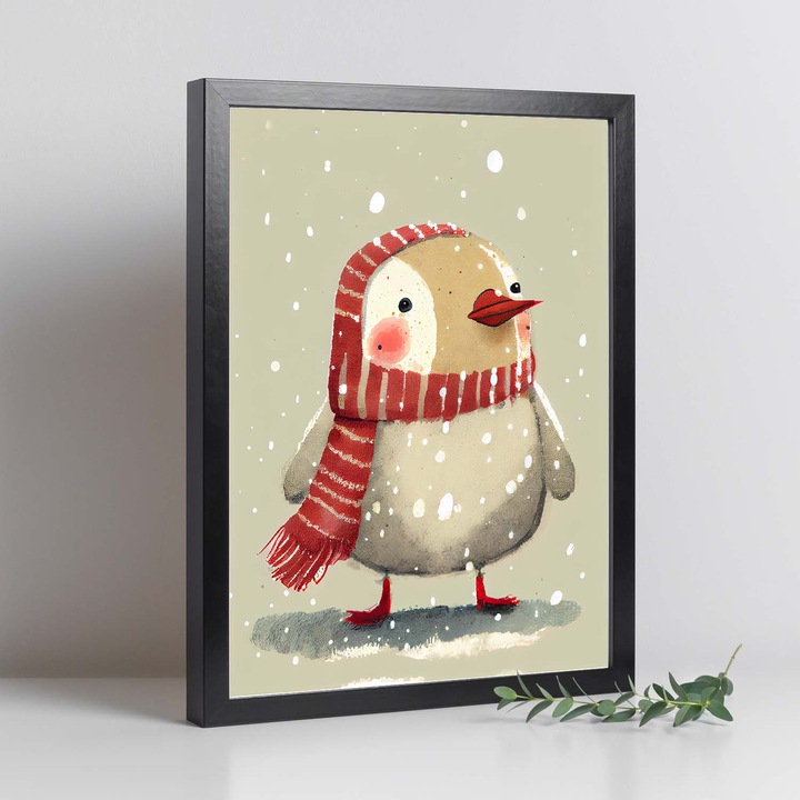 Poster cu animale, Nacnic, Rame negre, A4