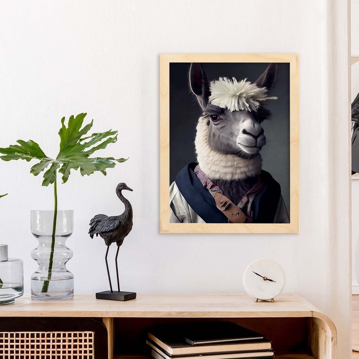 Poster de perete, Nacnic, Rame bej, A4