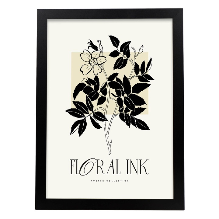 Tablou, Nacnic, Model Petunia, A4, Negru