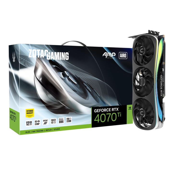 Zotac GeForce RTX 4070 Ti 12GB AMP Extreme AIRO videokártya (ZT-D40710B-10P)