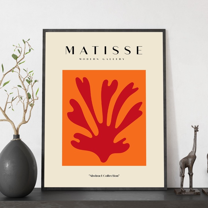 Tablou decorativ, Nacnic, Lemn/Hartie, Model Matisse Fauvismo 37, Format A3, Multicolor