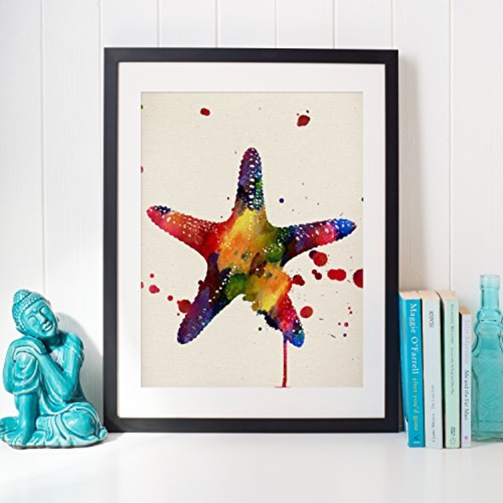 Tablou Nacnic, „Steaua de mare”, rama neagra, 0-7E-1-A4-CM-NEGRU