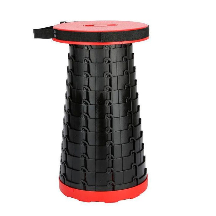 Scaun pliabil, Babyhood, Plastic, 25x25x47 cm, Rosu