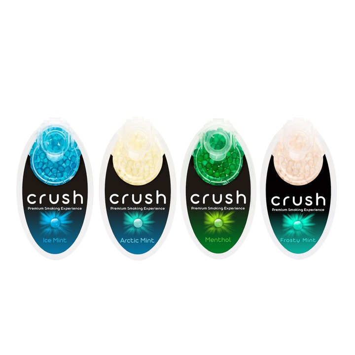 Комплект CRUSH Mint Selection ароматизиращи капсули за цигари, 8 x 100 бр.