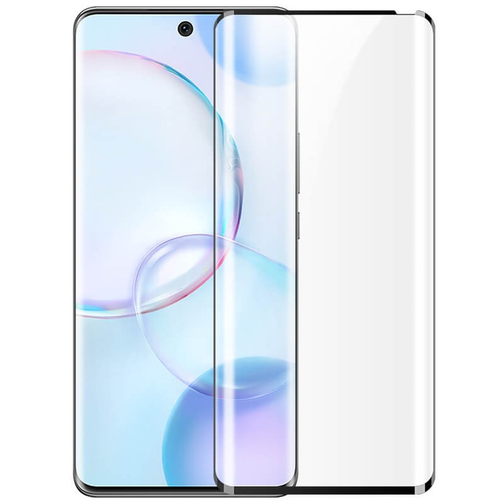 Стъклен Протектор за Huawei Nova 9, Удароустойчив, Черен