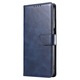 Husa din piele pentru Samsung Galaxy A52s, inchidere magnetica, suport card, suport, albastra
