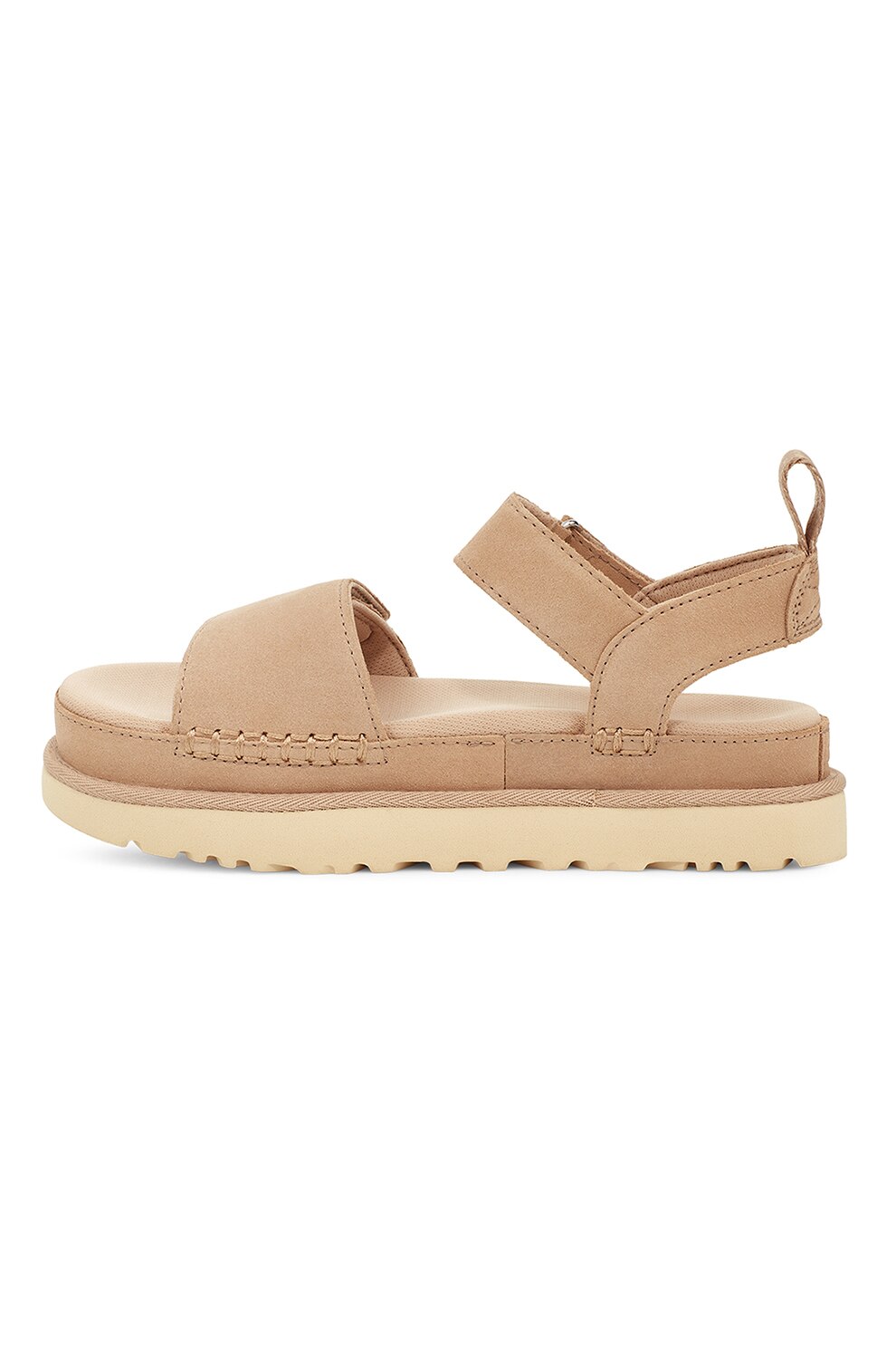 UGG, Велурени сандали Goldenstar с равна платформа, Светлокафяв, 39 ...