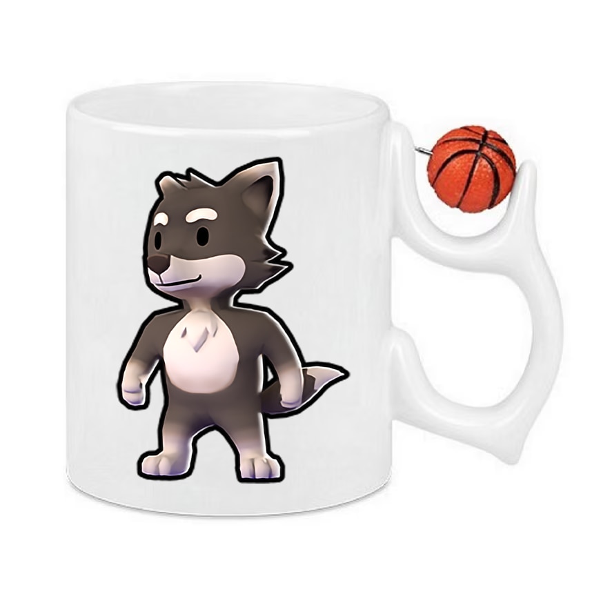 Cana personalizata cu imprimeu Stumble Guy - Silver Fox, Ceramica