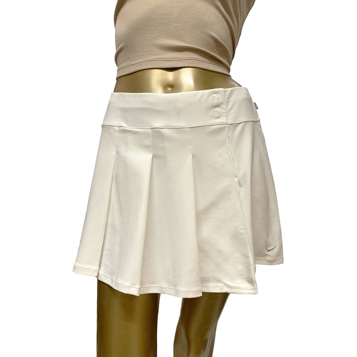 Fusta-pantaloni sport, Nike, Poliester, Pentru tenis, Alb, M