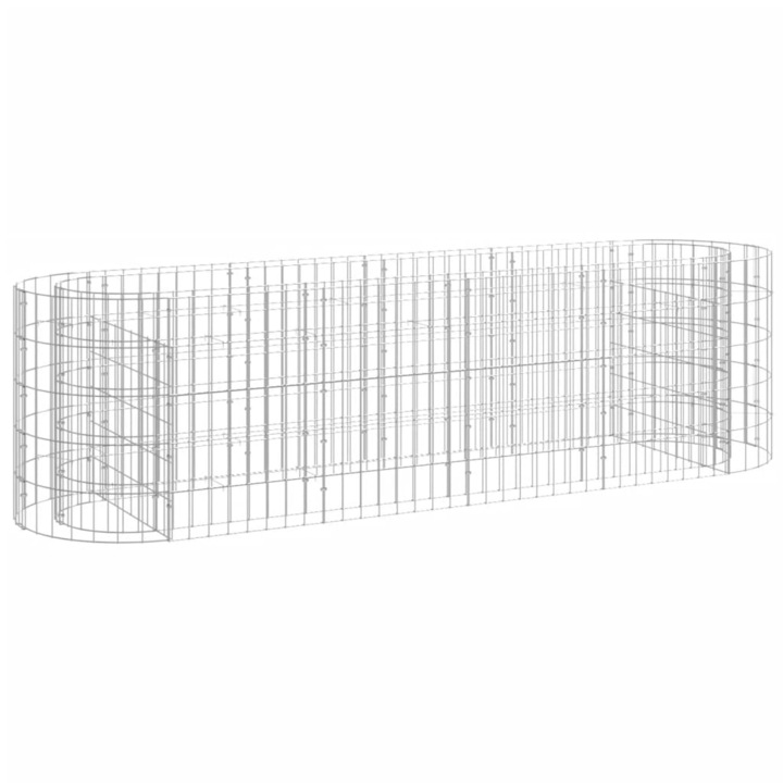 Габион повдигната леха vidaXL, Желязо, 190 x 50 x 50 cм, 12.3 Kg
