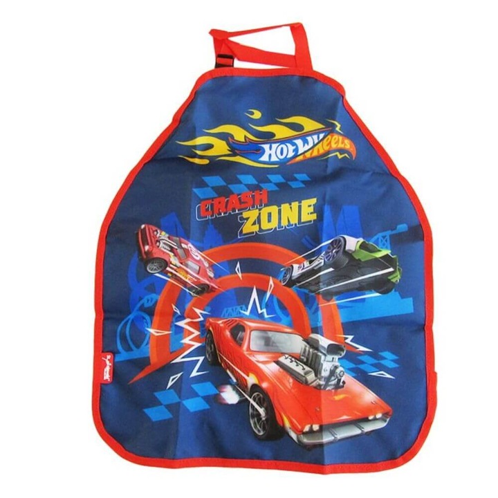 Majewski festőkötény, fiúk, vízálló, Hot Wheels, kék piros színű, kékkel