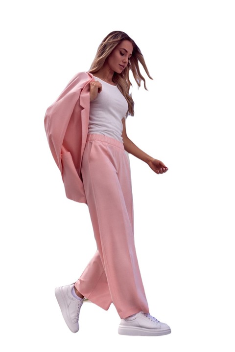 Made of Emotion Elegáns női nadrág Ottili M570 rózsaszín, Rózsaszín