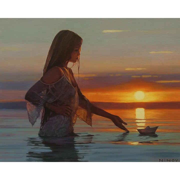 Set de broderie cu diamante ITA ART, Atingere 2, 40x50cm, Multicolor