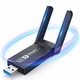 Adaptor Wireless EvoSmart™ P1, Dual-Band, WiFi Ethernet, 1300Mbps, USB 3.0, Retea 2.4G & 5G, Long Range, 2 Antene, Negru