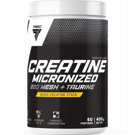 Creatina, Trec NUtrition, Creatine Micronized 200 Mesh plus Taurine ...