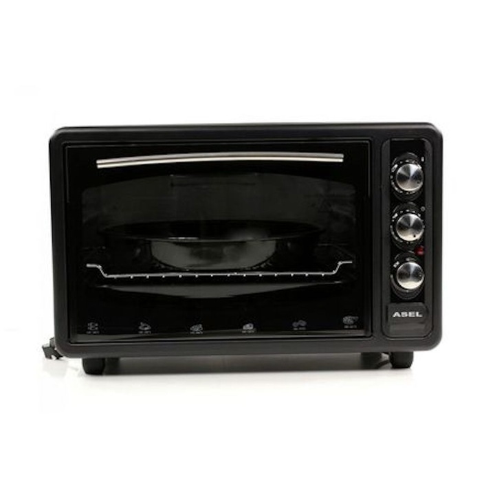 Cuptor electric cu termostat Asel, 1300W, 33L CTO2022