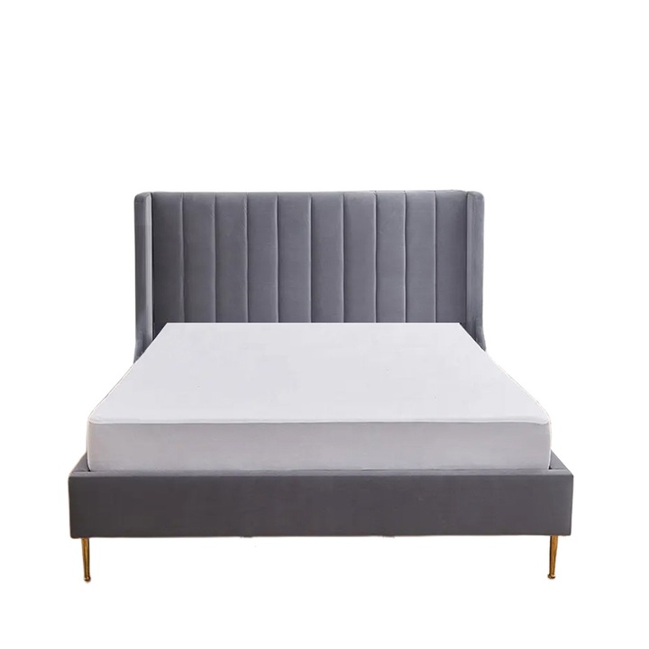 Husa protectie saltea impermeabila 150 x 200, Bumbac inalta calitate, Alb