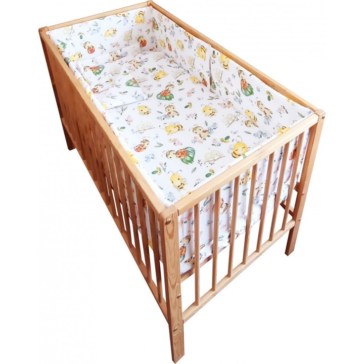 Lenjerie patut cu 5 piese Buburuza