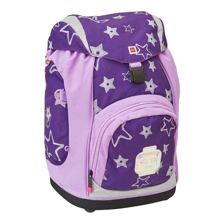 Rucsac copii Nielsen, Lego, Poliester, 40 x 29 x 28 cm, 15 l, Roz/Mov